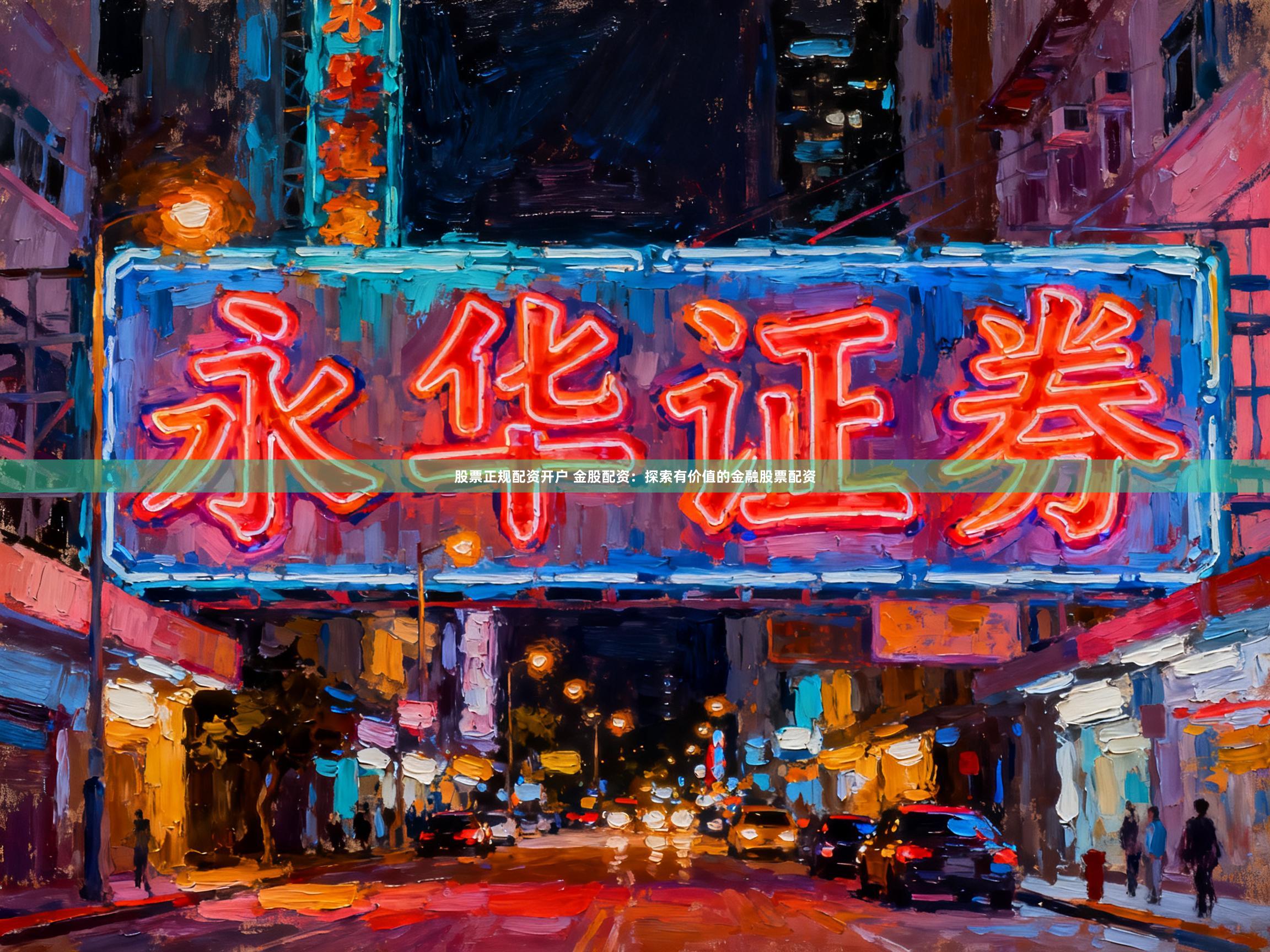 股票正规配资开户 金股配资：探索有价值的金融股票配资